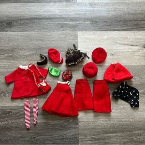 Vintage Barbie clothing and hats